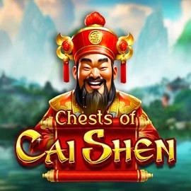 Chests of Cai Shen online game logo by Pragmatic Play on leprezonecasinoo.nl